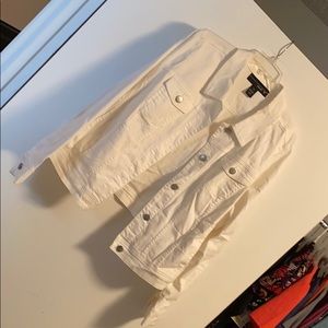 EUC Venezia White Jean Jacket 26W